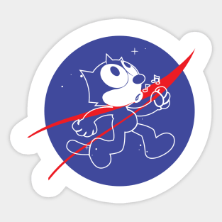 Nasa Felix The Cat Sticker